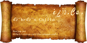 Ökrös Csilla névjegykártya